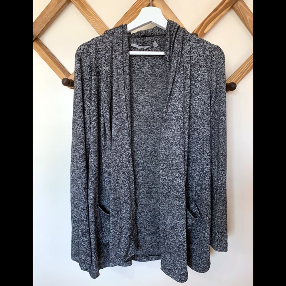 Athleta Pose Wrap Drape Open Small Gray Cardigan